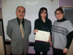 Türkçe öğrenip diploma aldılar 
